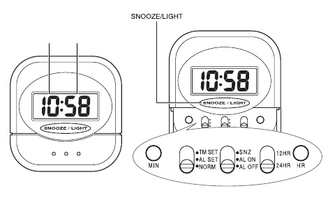 Despertador Casio digital PQ-30B-8DF color gris con luz y función