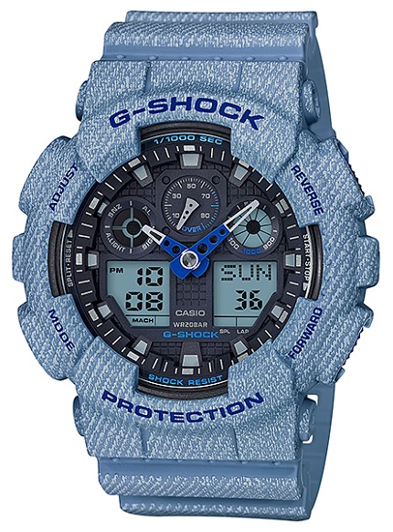 GA-100DE-2AER Reloj Casio G-Shock Denim GA-100DE-2AER