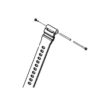 10475775, 10475774, 10475773 Tornillo Correa Casio GD-400-1ER, GD-400-2ER, GD-400-3ER, GD-400-4ER, GD-400-9ER, GD-400DN-4ER, GD-400DN-8ER, GD-400HUF-1ER, GD-400MB-1ER